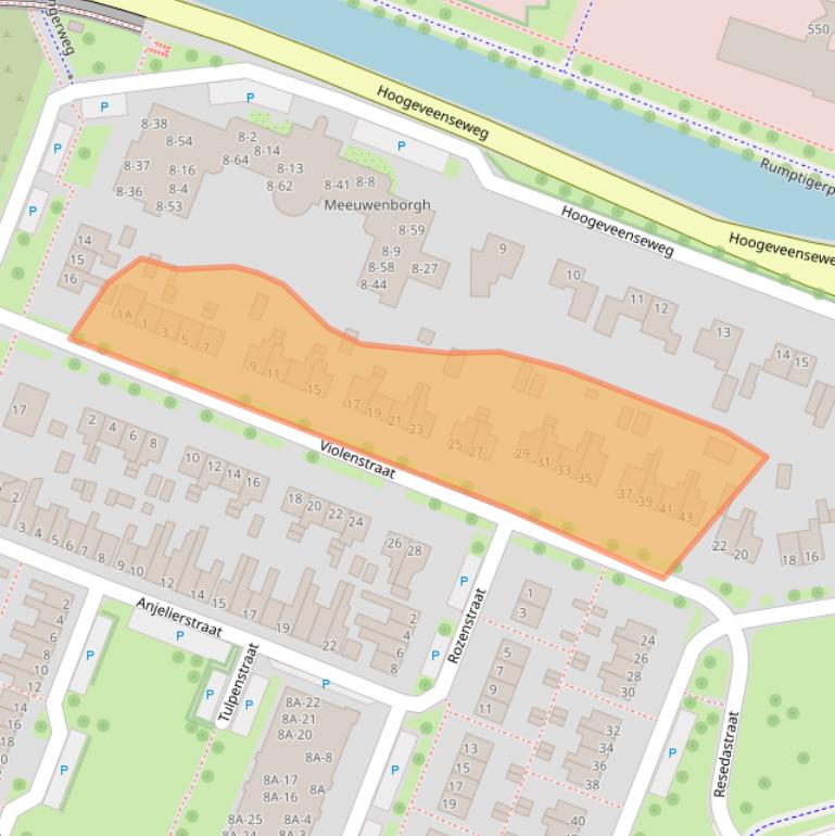 Kaart van postcodegebied 7943AB.
