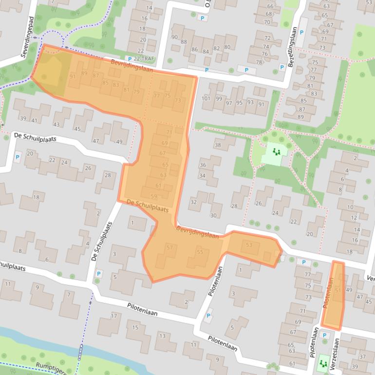 Kaart van postcodegebied 7943CD.