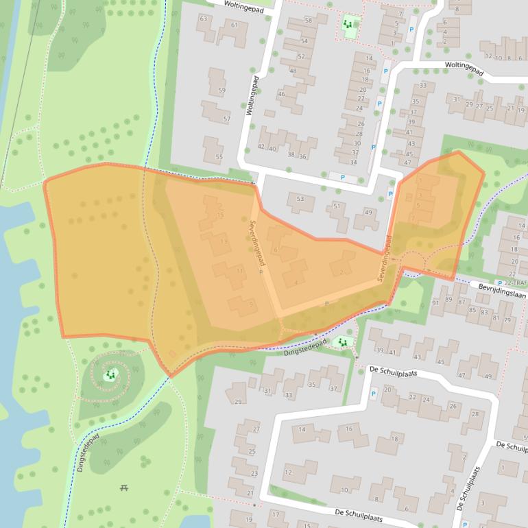 Kaart van postcodegebied 7943EA.