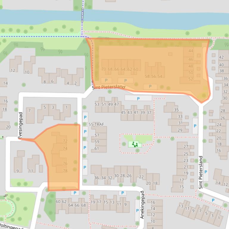 Kaart van postcodegebied 7943EP.