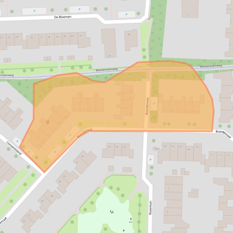 Kaart van postcodegebied 7943EW.