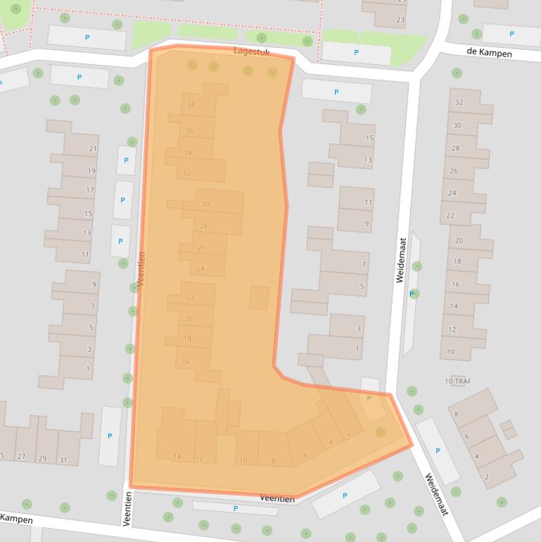 Kaart van postcodegebied 7943GW.
