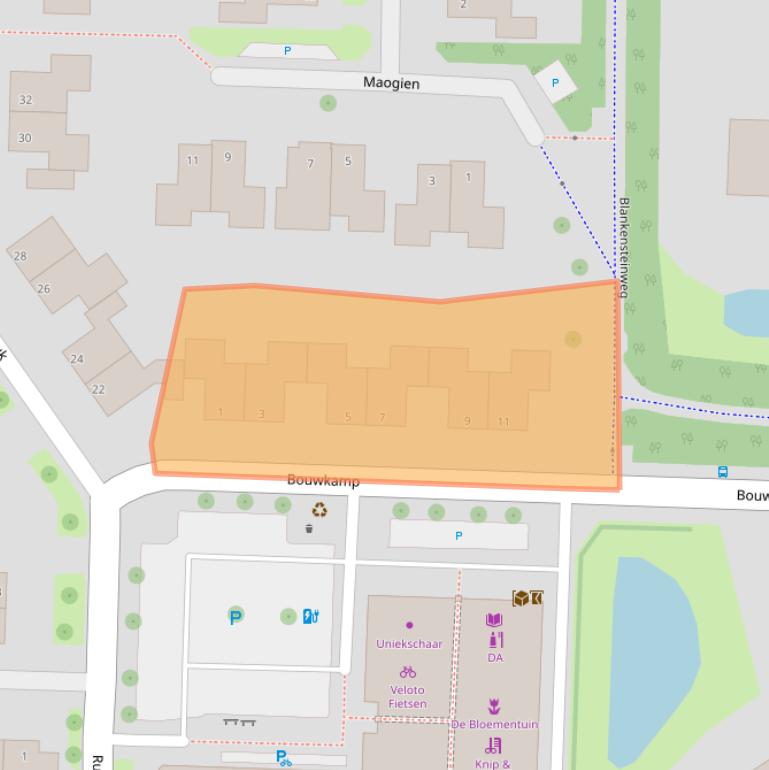 Kaart van postcodegebied 7943HM.