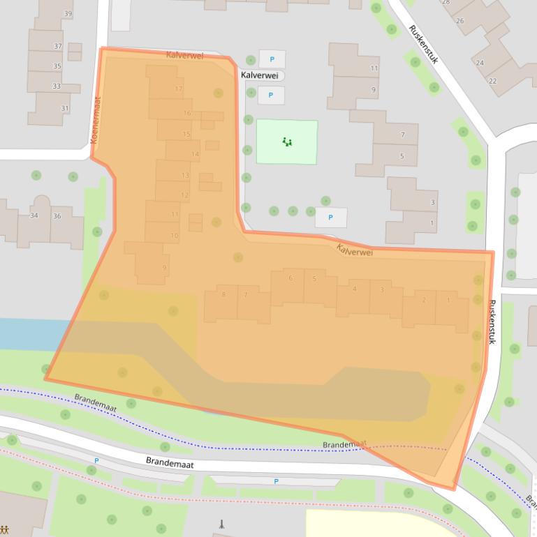 Kaart van postcodegebied 7943JD.