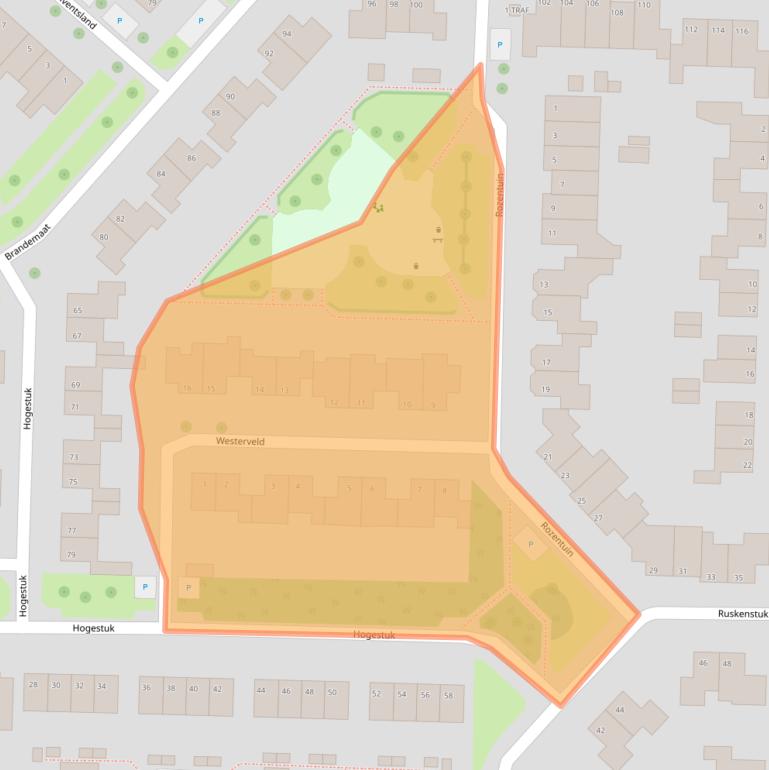 Kaart van postcodegebied 7943JE.