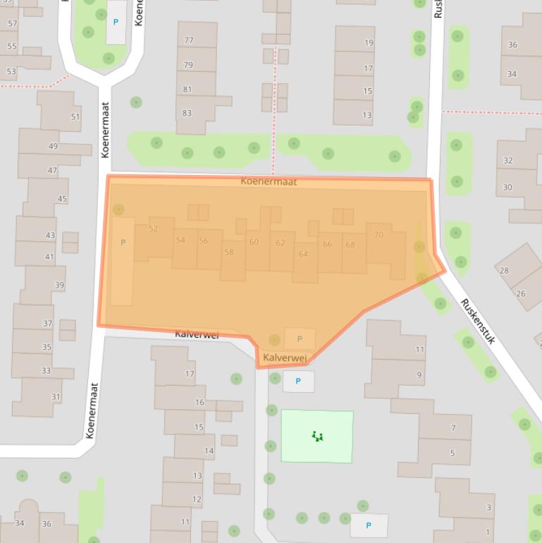 Kaart van postcodegebied 7943JH.