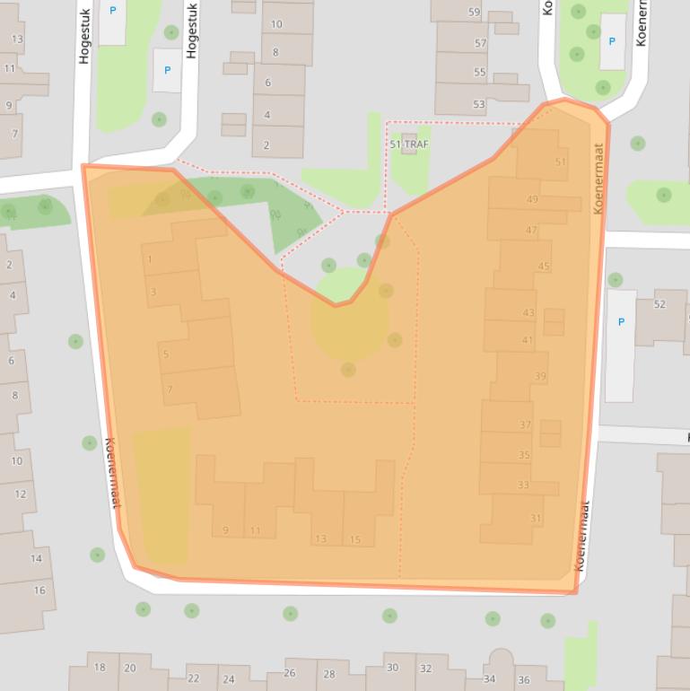 Kaart van postcodegebied 7943JJ.