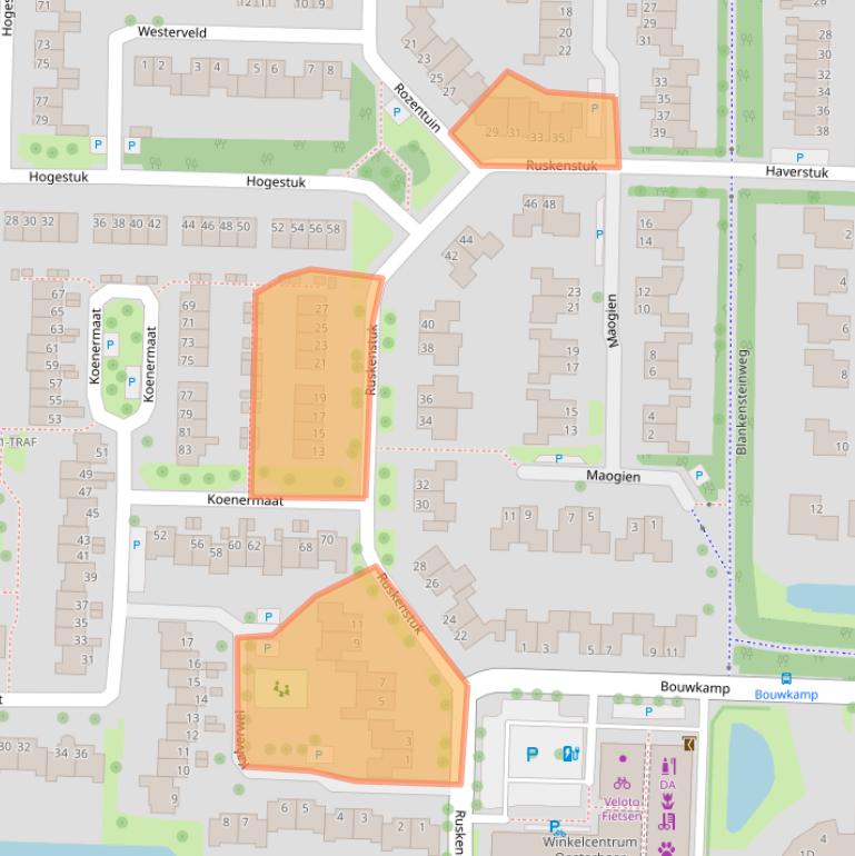 Kaart van postcodegebied 7943JL.