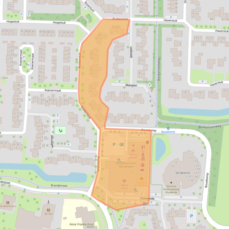 Kaart van postcodegebied 7943JM.