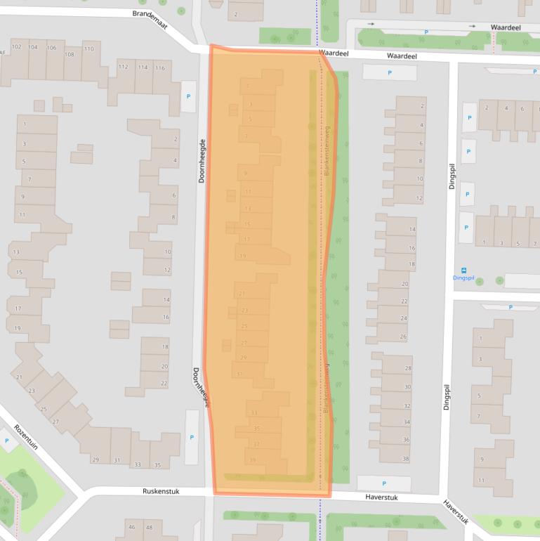 Kaart van postcodegebied 7943JR.