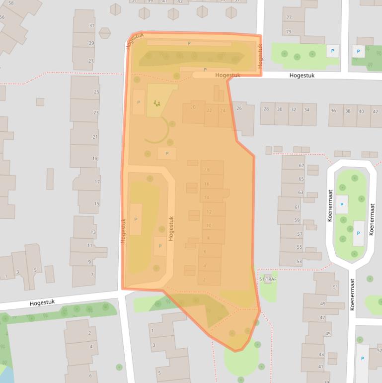 Kaart van postcodegebied 7943JT.
