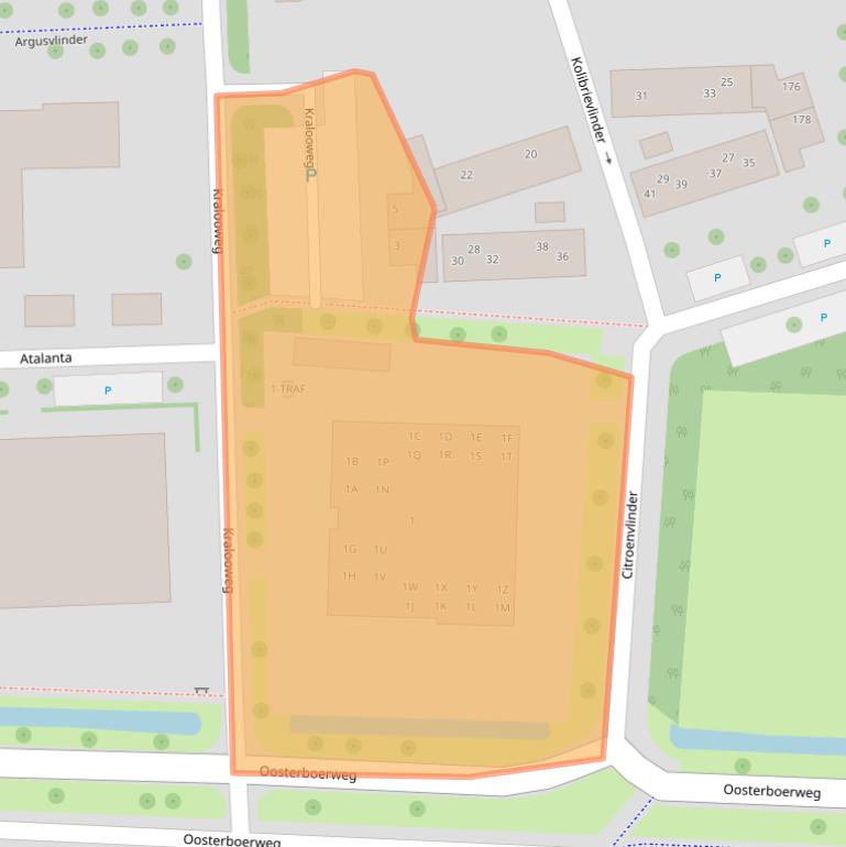 Kaart van postcodegebied 7943KL.