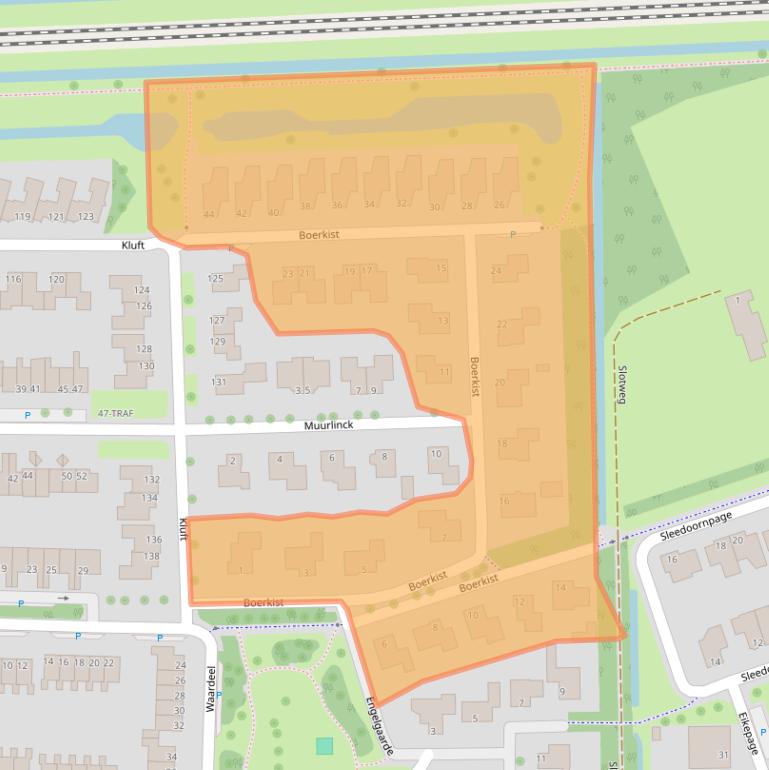 Kaart van postcodegebied 7943LA.