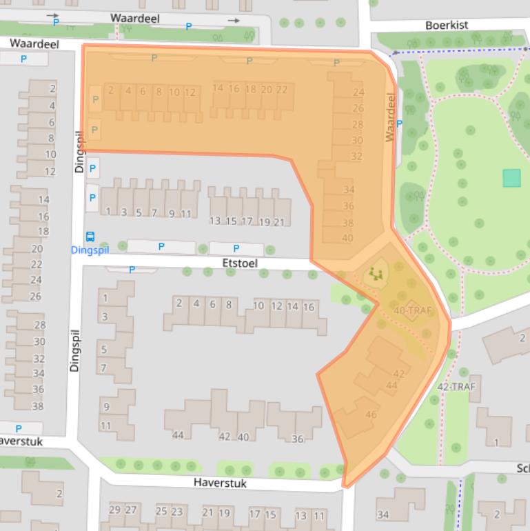 Kaart van postcodegebied 7943LK.