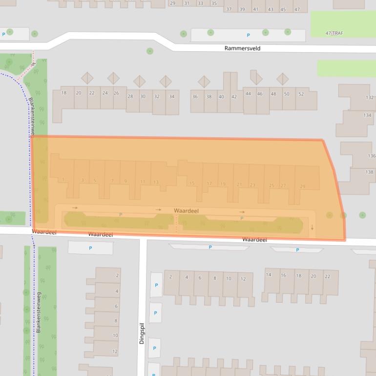 Kaart van postcodegebied 7943LM.