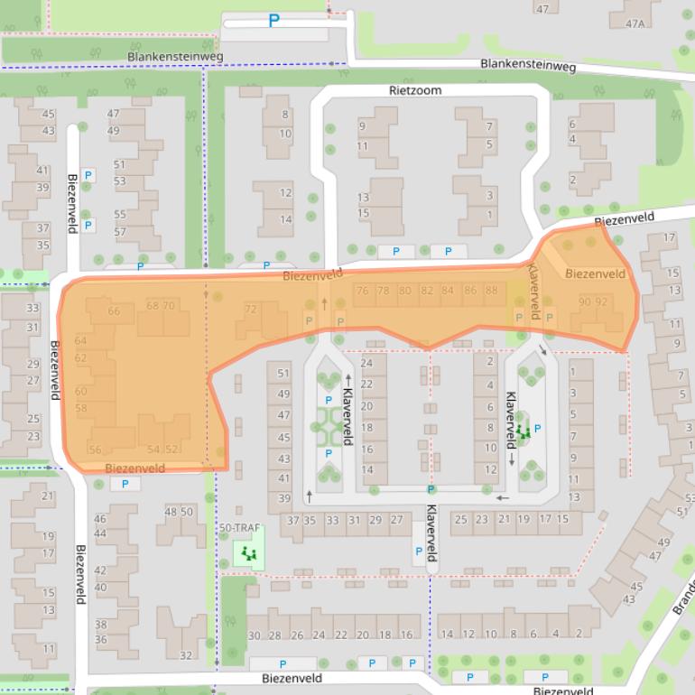 Kaart van postcodegebied 7943MD.