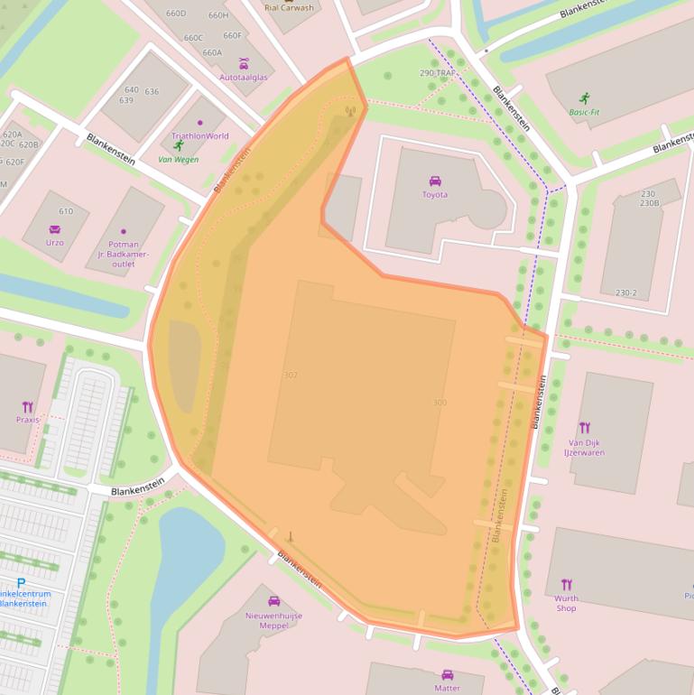 Kaart van postcodegebied 7943PM.