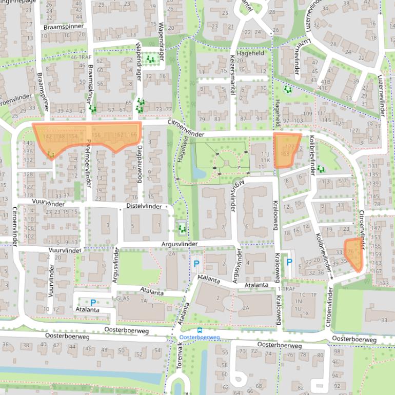Kaart van postcodegebied 7943RD.
