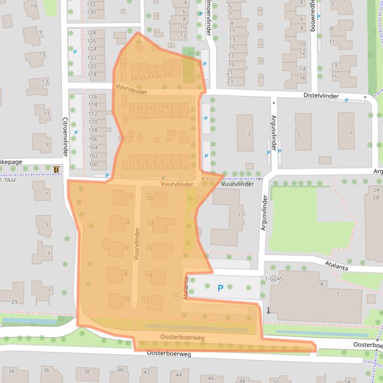 Kaart van postcodegebied 7943RH.