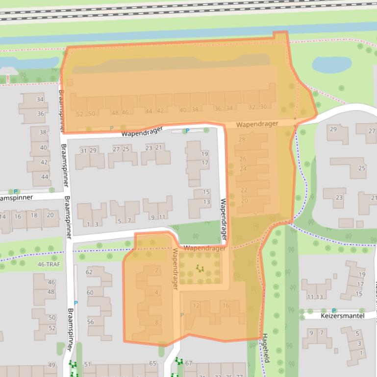 Kaart van postcodegebied 7943RP.