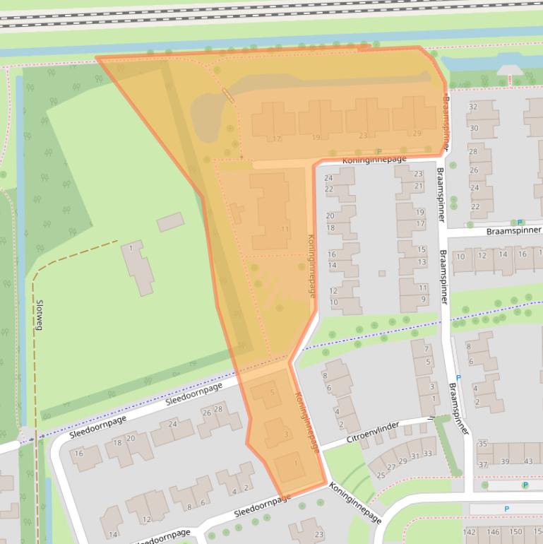 Kaart van postcodegebied 7943RR.