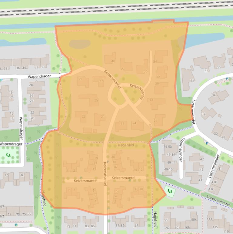 Kaart van postcodegebied 7943RW.