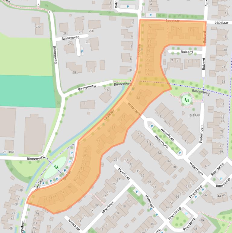 Kaart van postcodegebied 7943SJ.