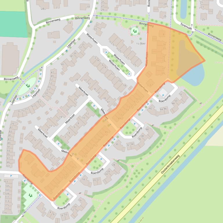 Kaart van postcodegebied 7943SN.