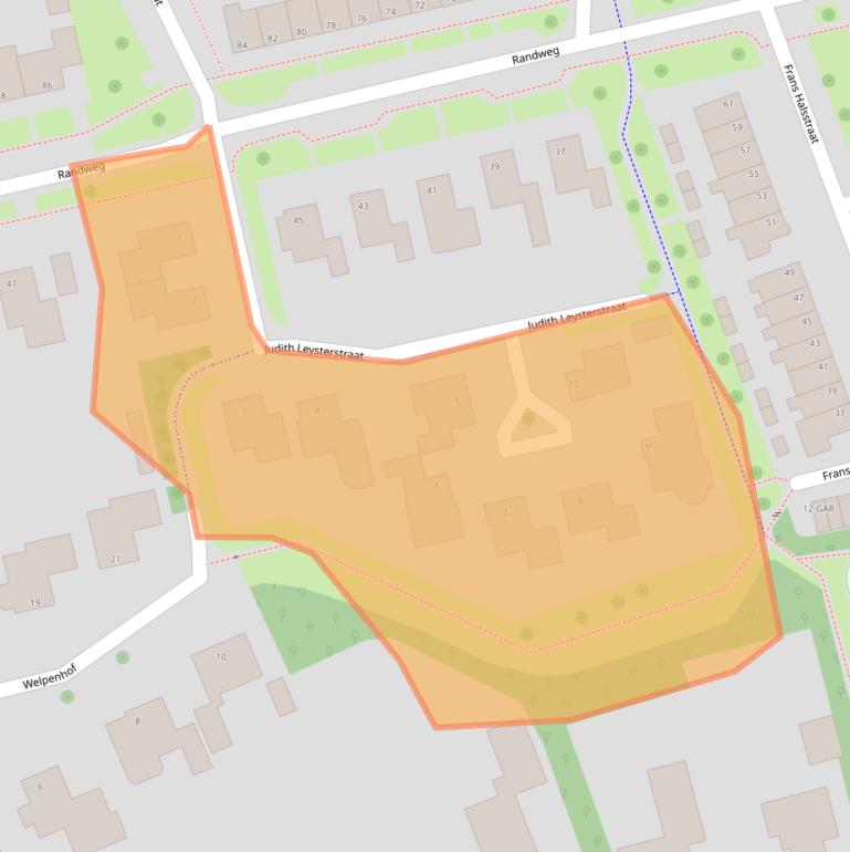 Kaart van postcodegebied 7944AA.