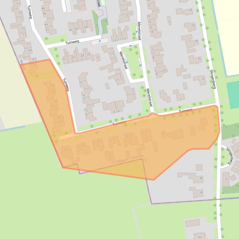 Kaart van postcodegebied 7944AB.