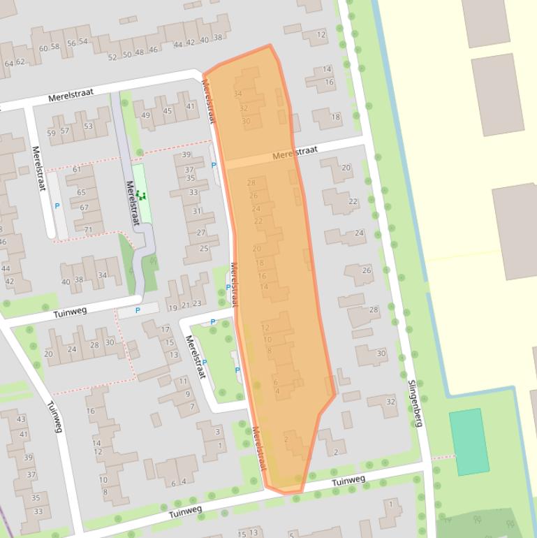 Kaart van postcodegebied 7944AJ.