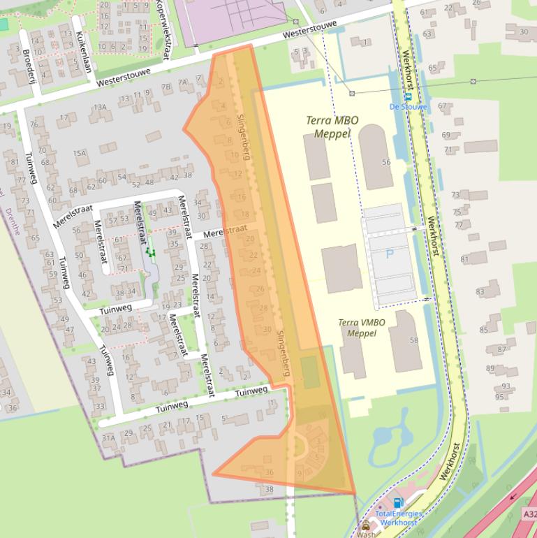 Kaart van postcodegebied 7944AN.