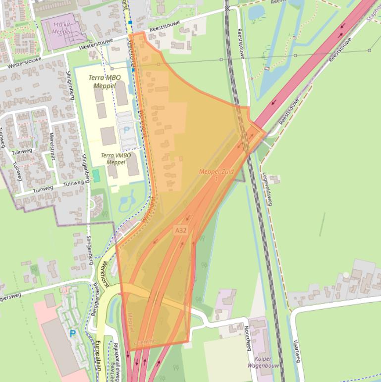 Kaart van postcodegebied 7944AS.