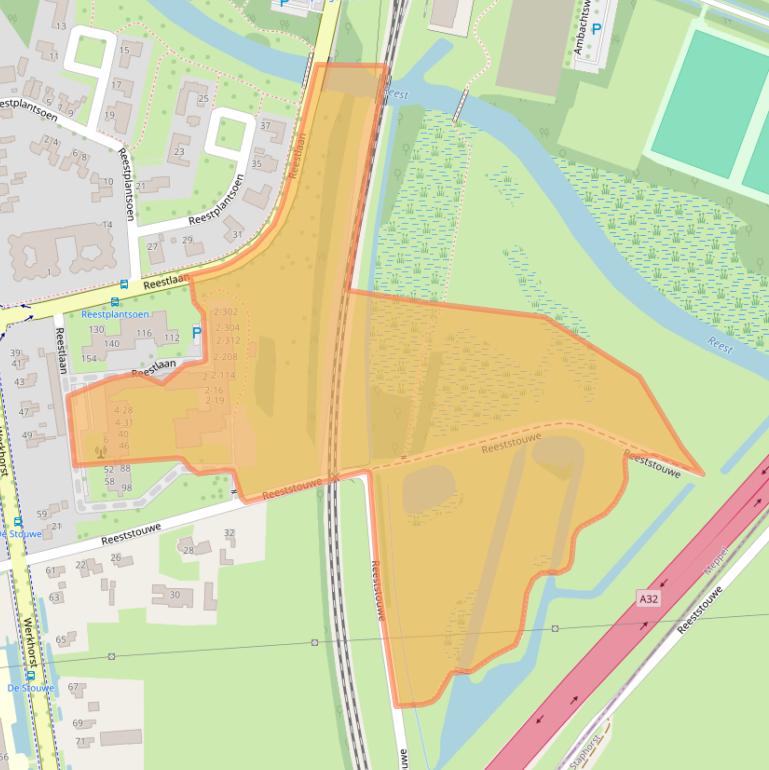 Kaart van postcodegebied 7944BB.