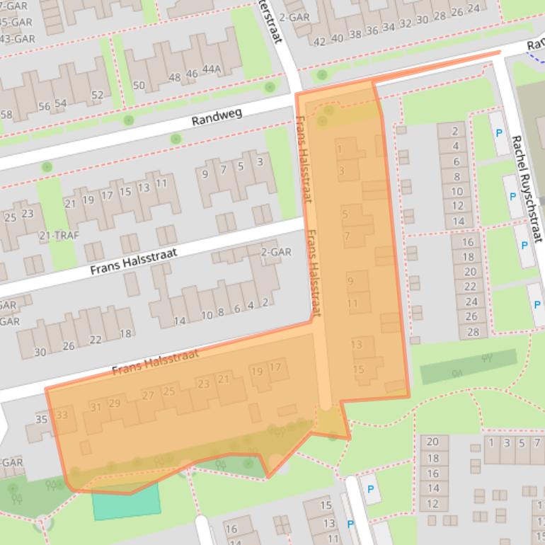 Kaart van postcodegebied 7944BG.