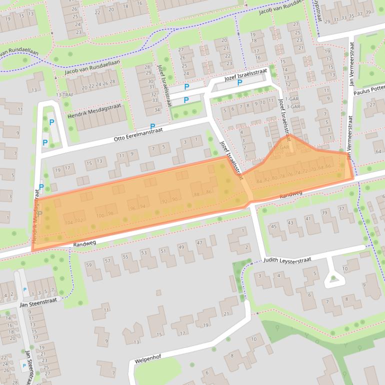 Kaart van postcodegebied 7944BN.
