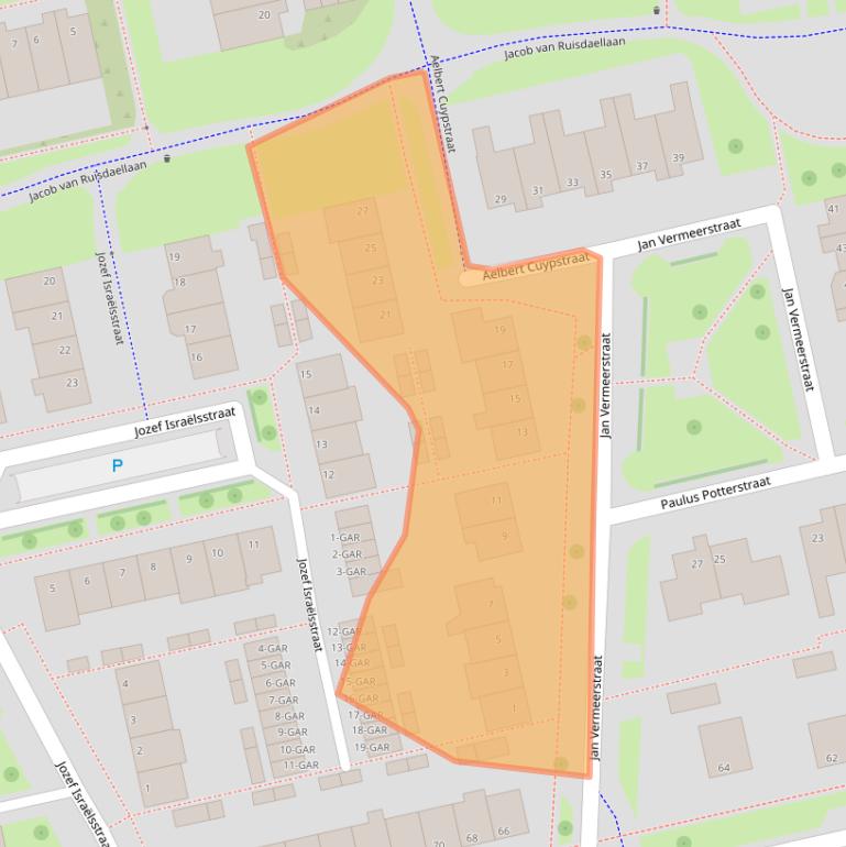 Kaart van postcodegebied 7944BV.