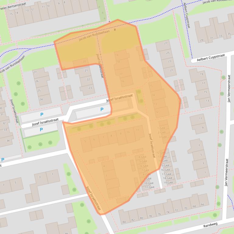 Kaart van postcodegebied 7944BX.