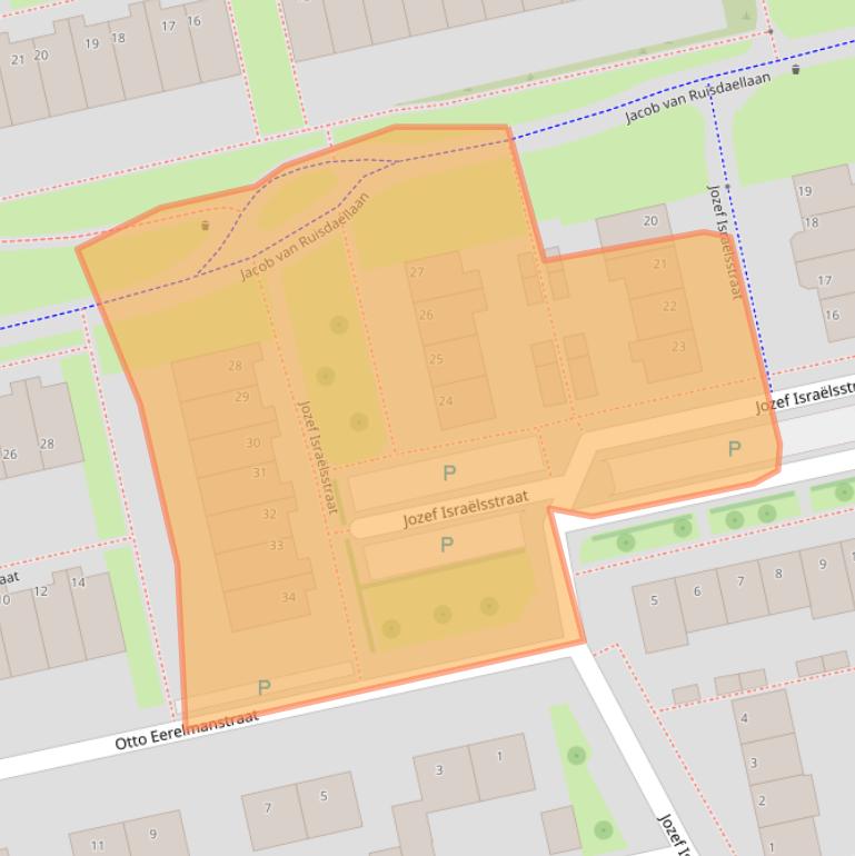 Kaart van postcodegebied 7944BZ.