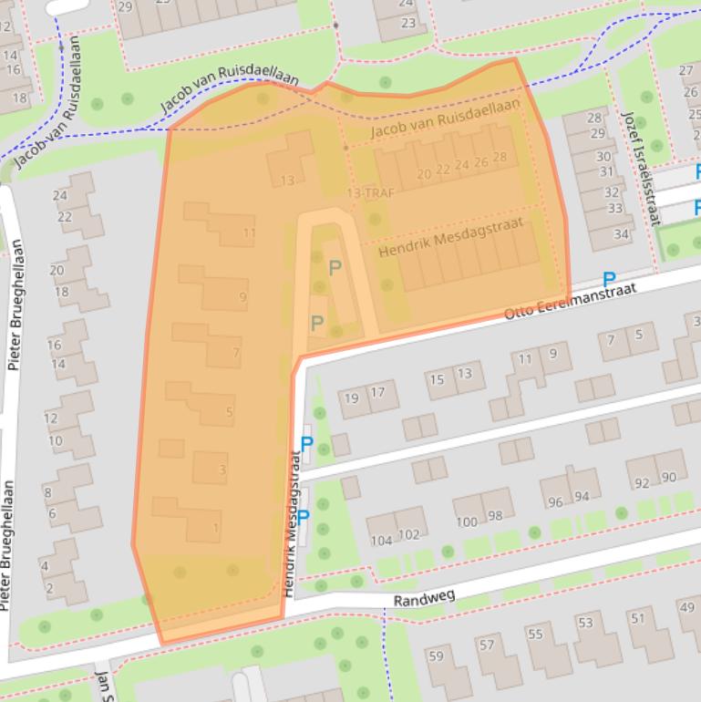 Kaart van postcodegebied 7944CD.