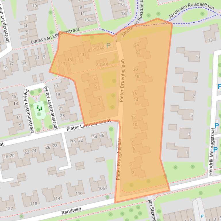 Kaart van postcodegebied 7944CE.