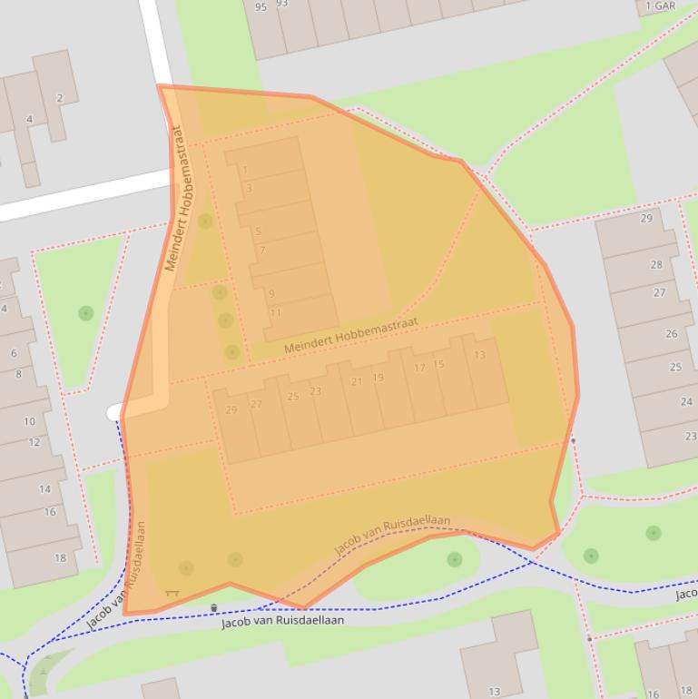 Kaart van postcodegebied 7944CG.