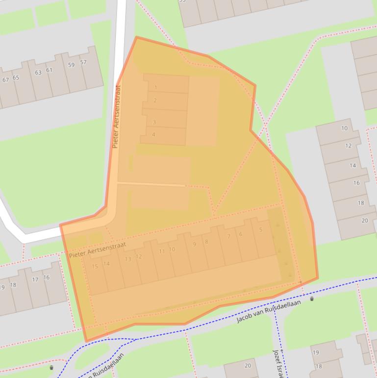 Kaart van postcodegebied 7944CJ.