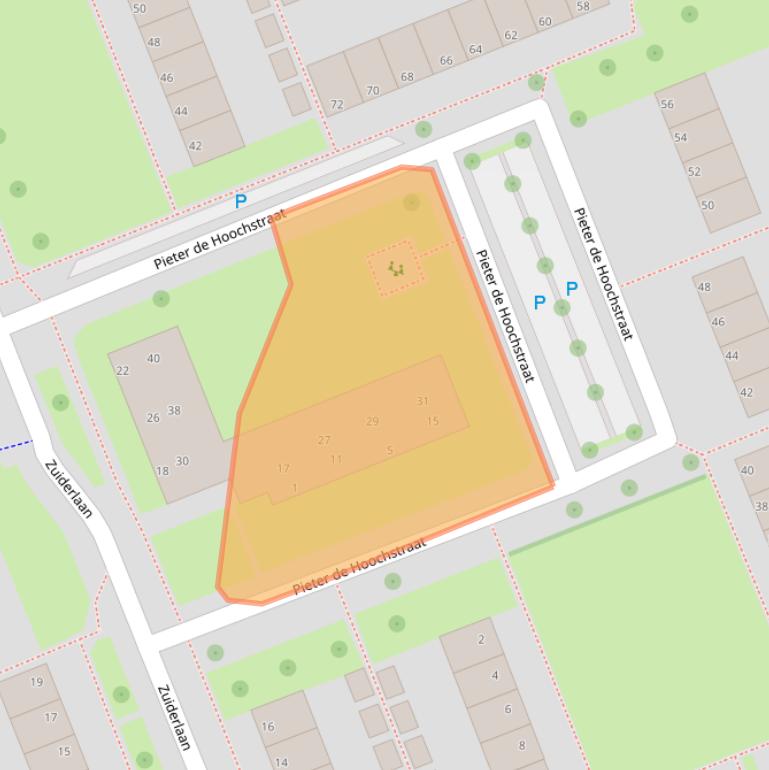 Kaart van postcodegebied 7944CS.