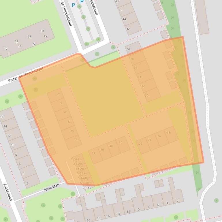 Kaart van postcodegebied 7944CT.