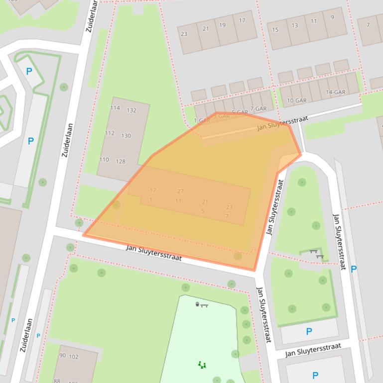 Kaart van postcodegebied 7944CW.