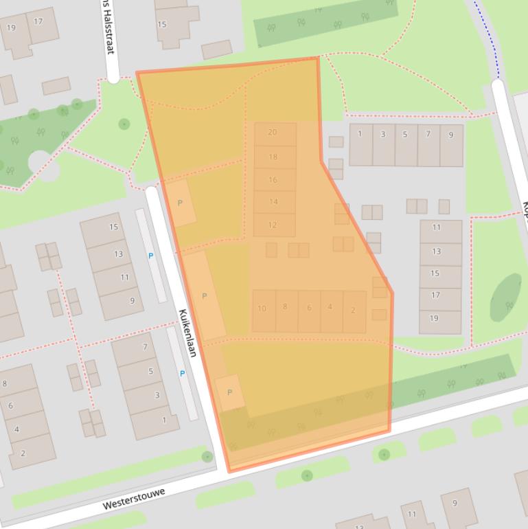 Kaart van postcodegebied 7944DD.