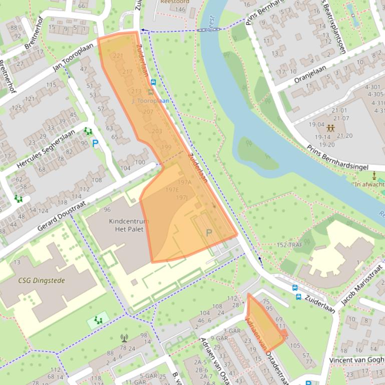Kaart van postcodegebied 7944EE.