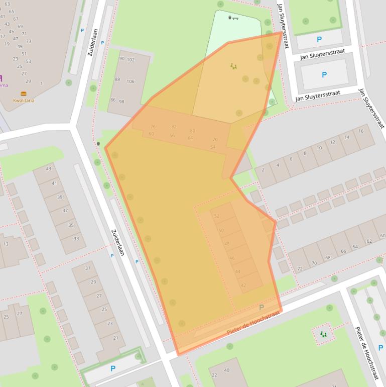 Kaart van postcodegebied 7944EH.