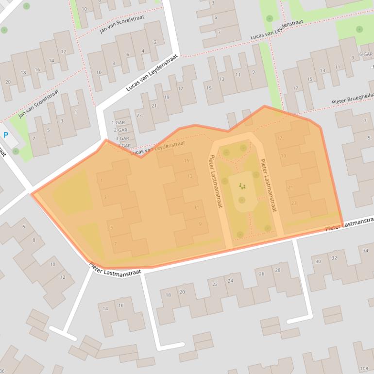 Kaart van postcodegebied 7944GE.